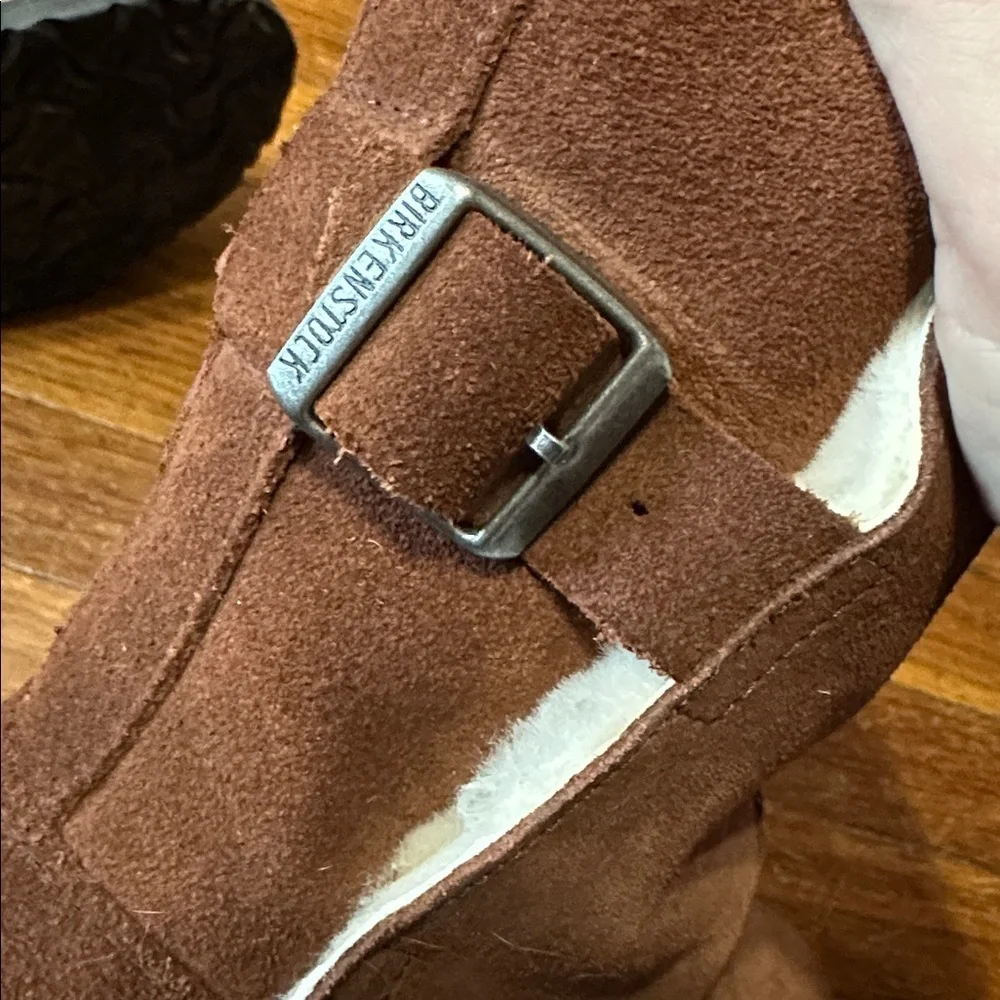 Birkenstock Uppsala Shearling Brown Suede Boots, Sz 40 (US 9-9.5)